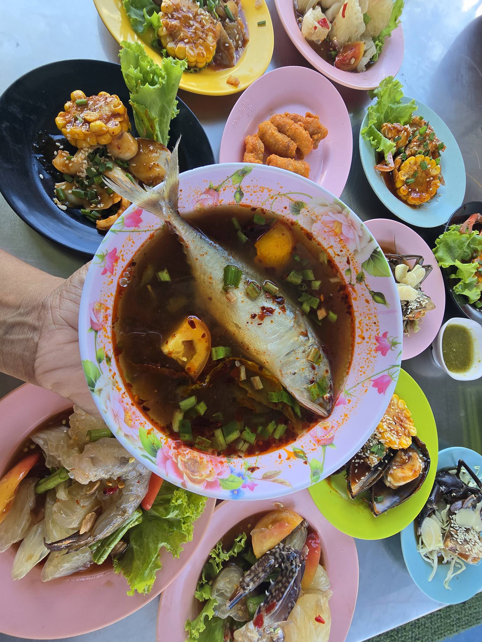 ยำริมบ่อ ร้านยำ สมุทรสาคร 3