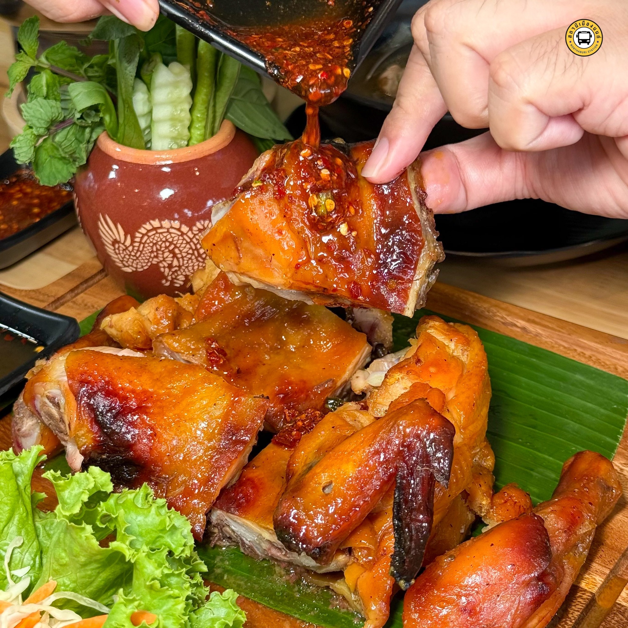 ไก่อบโอ่ง ลุงกด ร้านส้มตำ หลักสี่ 3